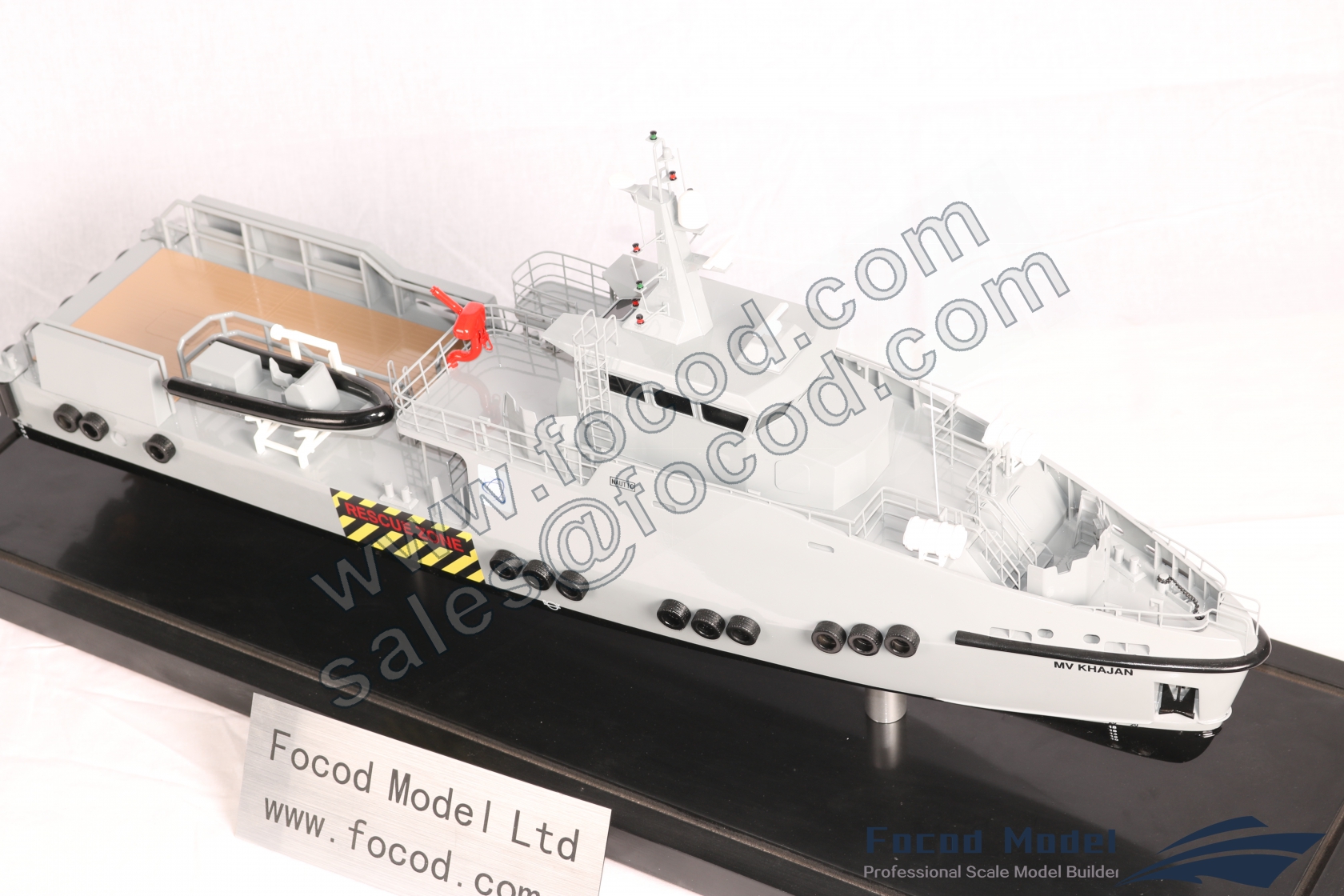 custom made model of 35m Crew Transfer Vessel
